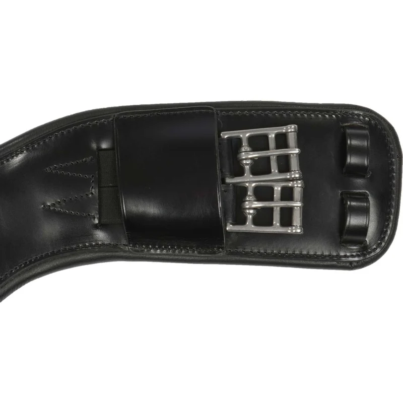 ANKY Sangle Cuir Dressage Anatomique 2 Côtés Élastique Noir