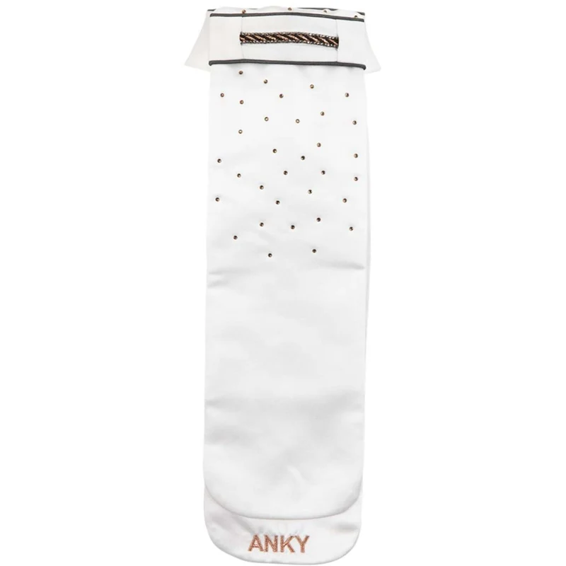 ANKY Plastron Multi-Fit Cols Détachables Blanc/Gris