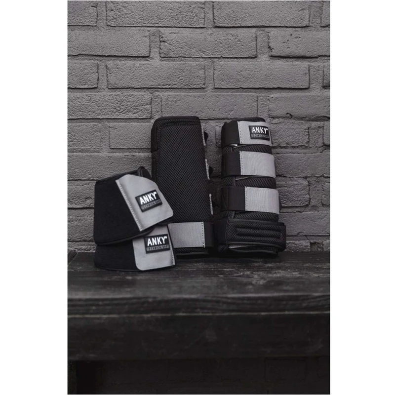 ANKY Guêtres 3D Mesh Black/Steel Grey