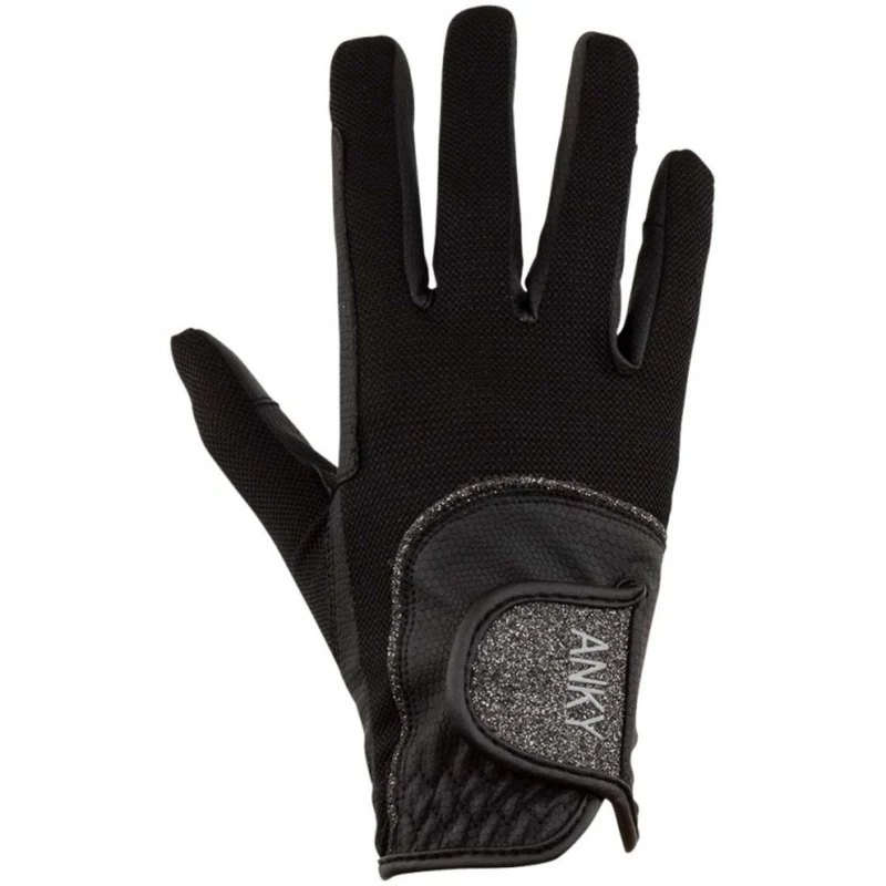 ANKY Gants d'Équitation Technical Mesh Noir
