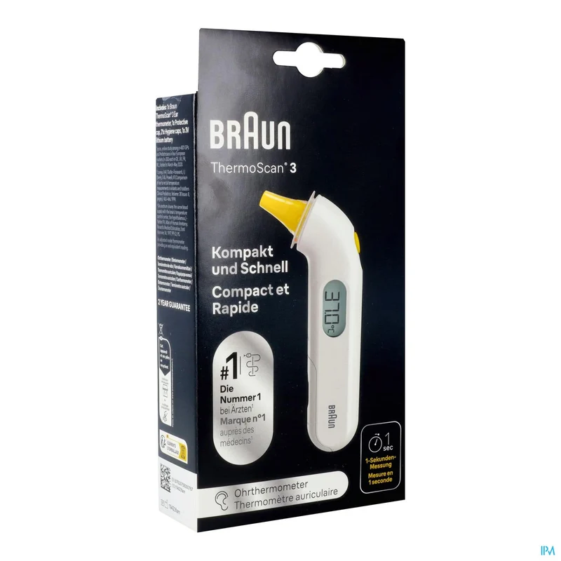Braun Thermoscan 3 | Infrarood Oorthermometer | Temperatuurmeting
